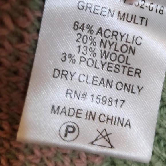 Altar'd State Pink & Light Green Checker V-Neck Sweater Vest - Picture 6 of 6